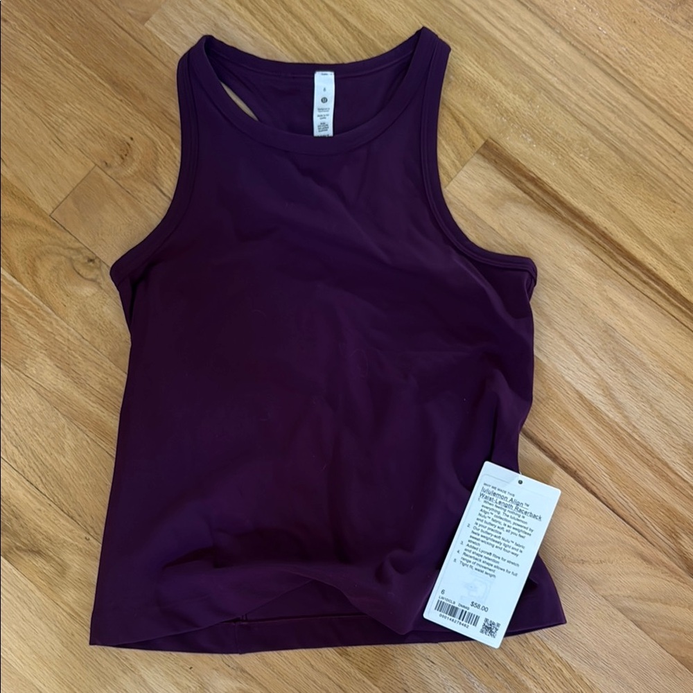 Lululemon Athletica Purple Fitted Tank Top
